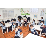 Festejos por el Día de la Bandera con los niños de Jardín